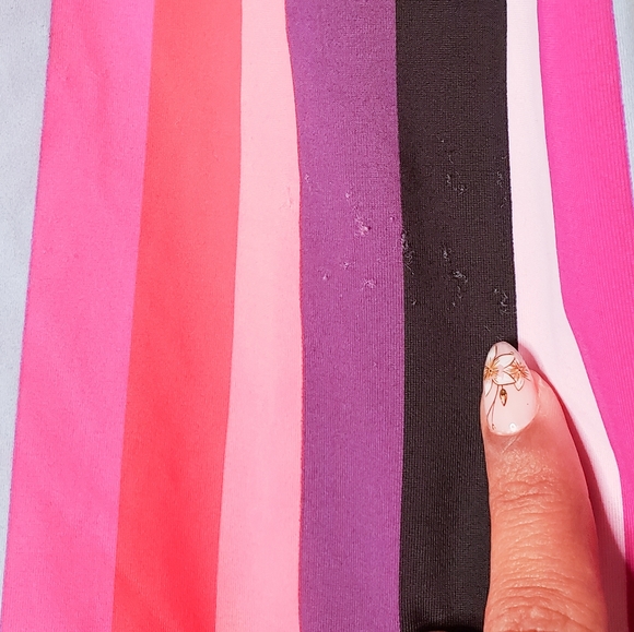 F&F Multi Neon Stripe Women's Swimsuit Size 2 XS - Picture 7 of 9